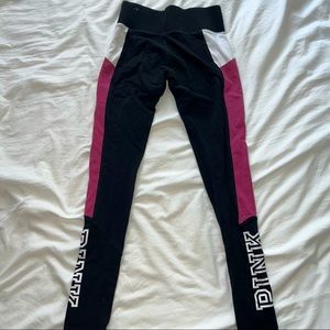Pink Victoria’s Secret yoga leggings